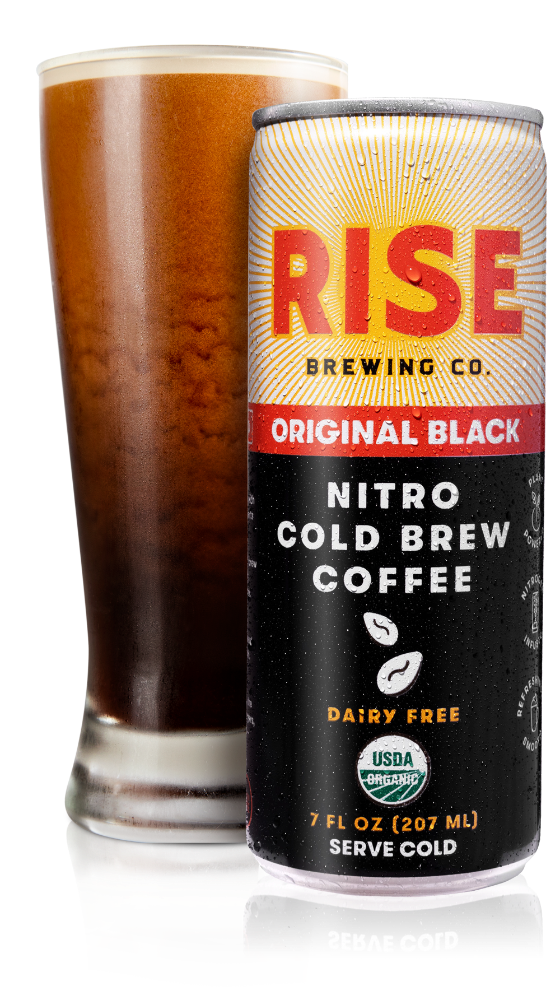 slide 4 of 5, RISE Brewing Co. RISE Nitro Cold Brew Coffee - Original Black, 7 fl oz