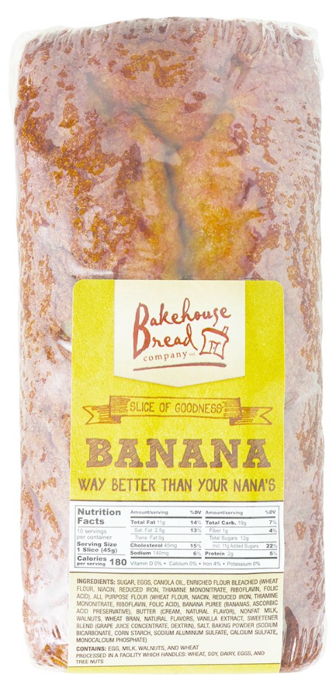 slide 3 of 3, Bakehouse All Natural Banana Nut Bread, 16 oz