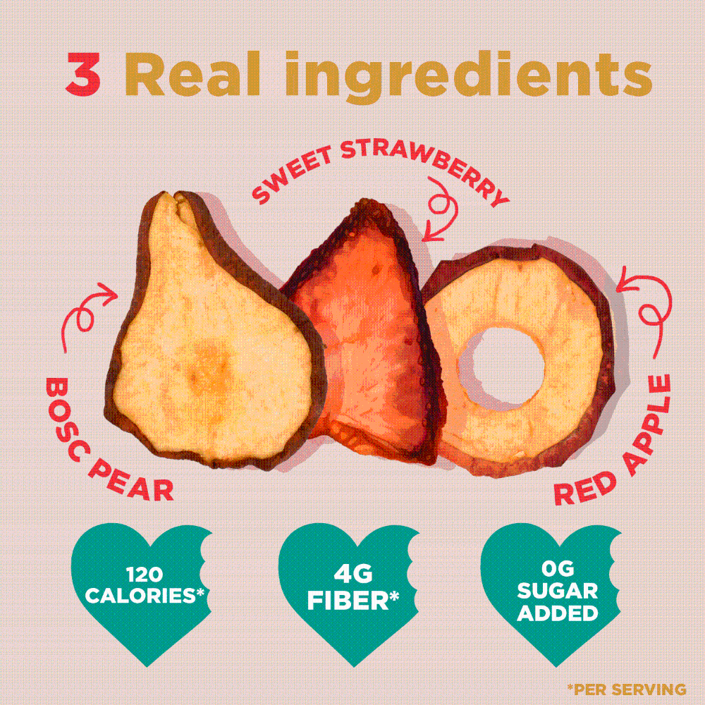 slide 2 of 6, RIND Skin-On Straw-Peary Dried Fruit 3 oz, 3 oz