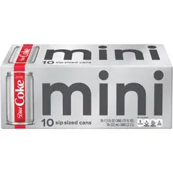 Diet Coke Soda Mini Cans