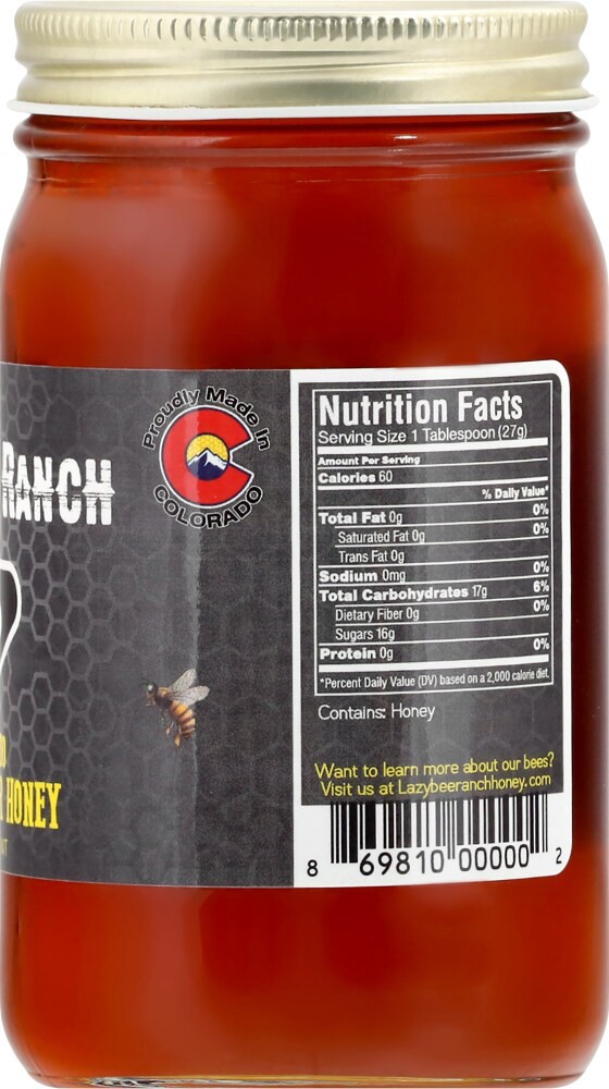 slide 3 of 3, Lazy Bee Ranch Front Range Wildflower Honey, 11.5 oz