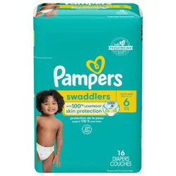 Pampers Swaddlers Active Baby Diapers, Size 6, 16 Count