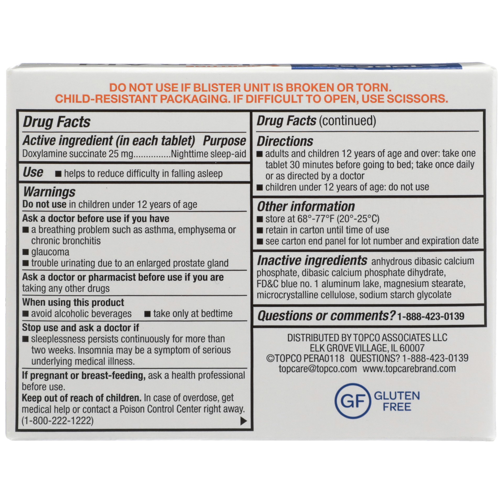 slide 2 of 6, TopCare Top Care Sleep Aid Tablets, 32 ct