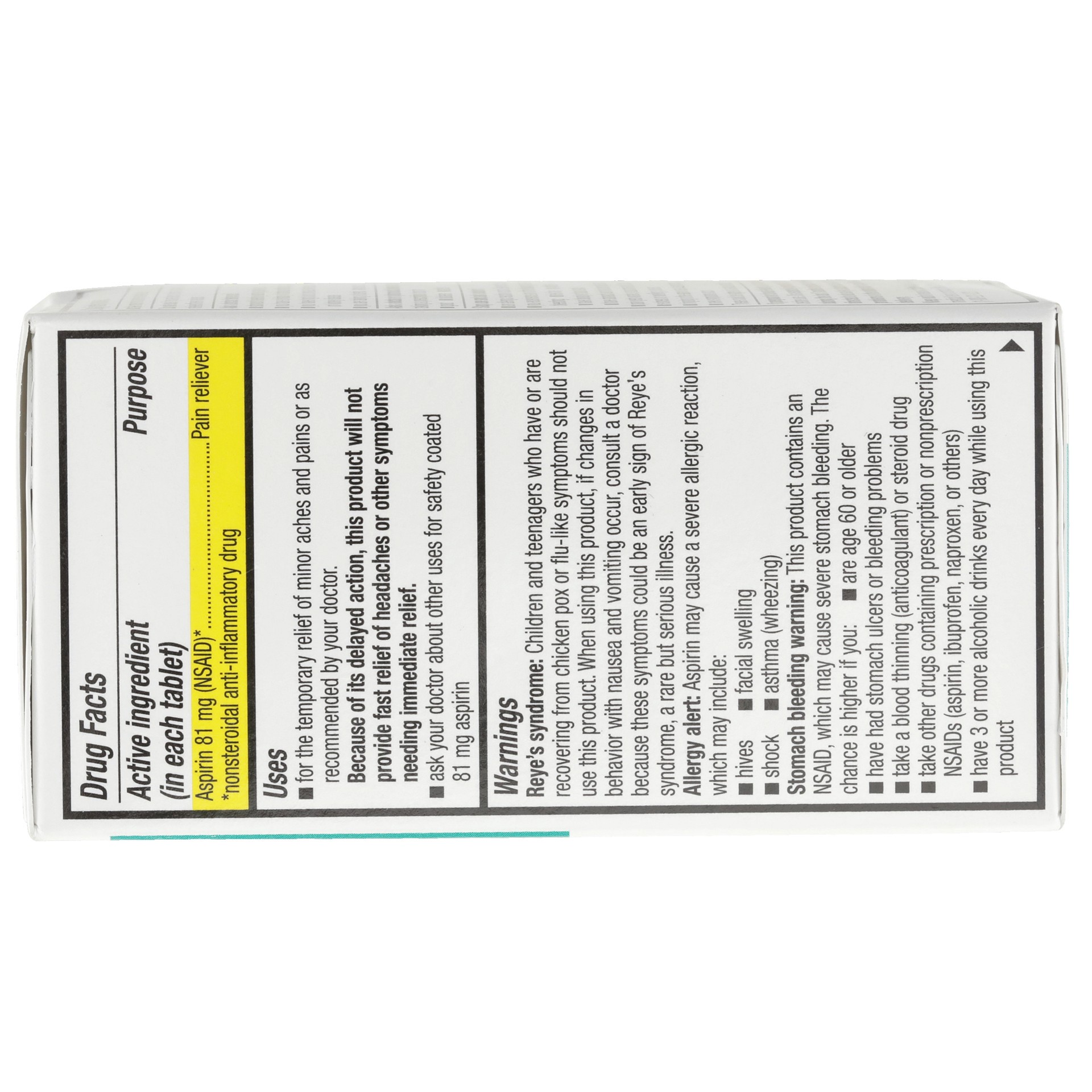 slide 2 of 6, TopCare TOP CARE Topcare Adult Low Dose Aspirin 81 Mg, Enteric Coated Tablets, 120 ct