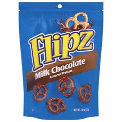 Flipz Milk Chocolate Covered Pretzels 7.5 oz