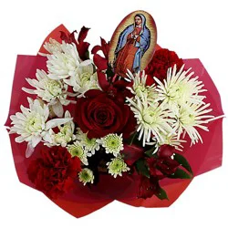 Lady Of Guadalupe Dozen Roses - 12 ST
