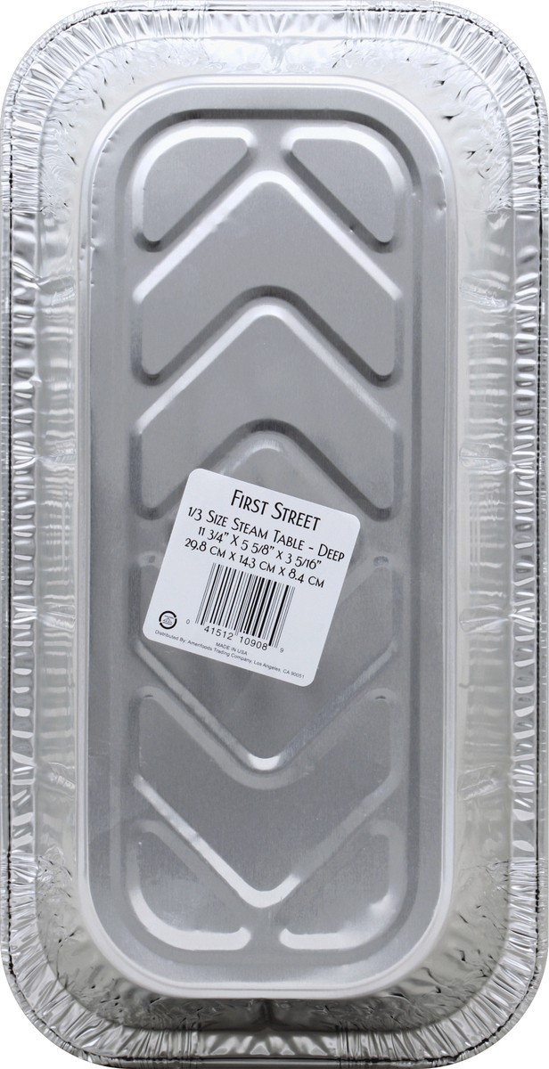 slide 2 of 6, First Street 1/3 Size Steam Table Pan, 1 ct