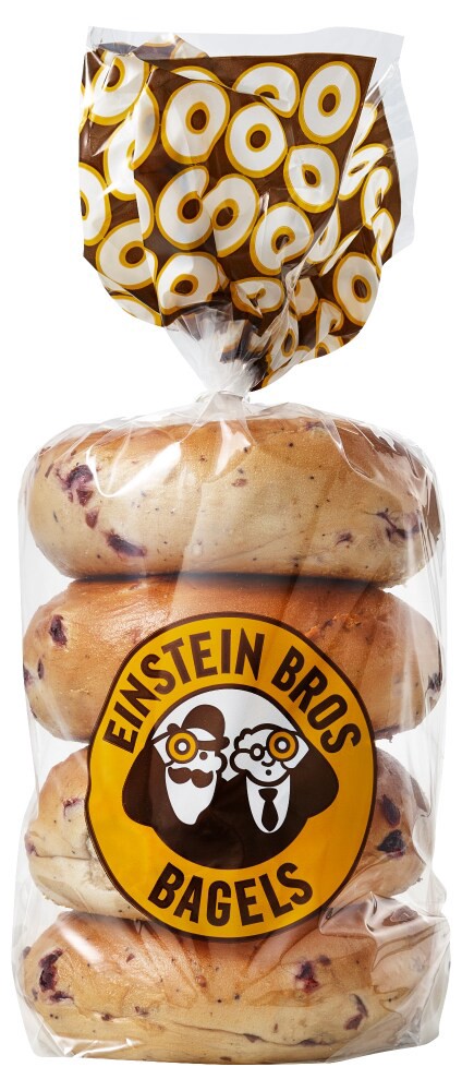 slide 2 of 2, Einstein Bros Blueberry Bagels, 4 ct