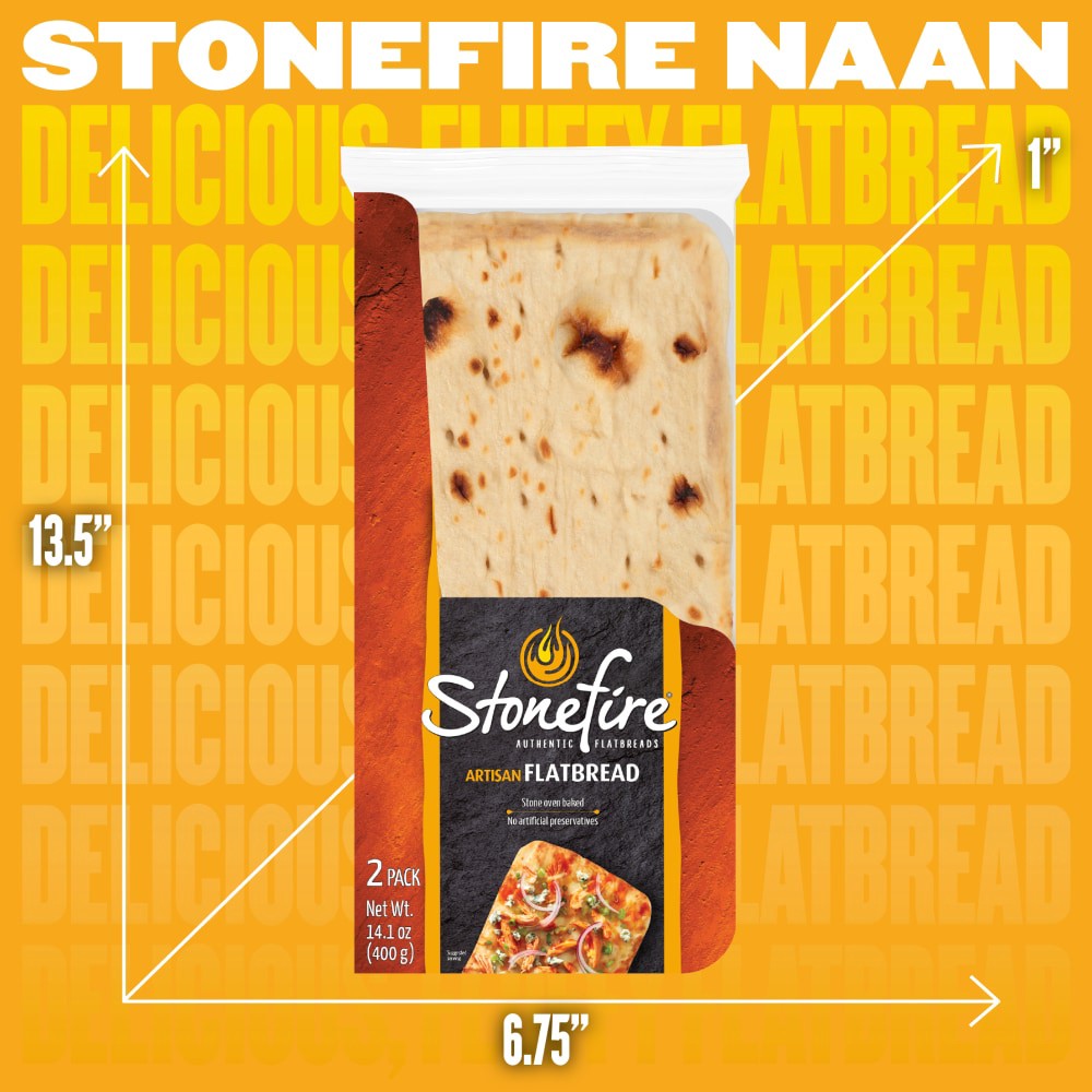 slide 3 of 6, Stonefire Artisan Flatbread, 2 ct