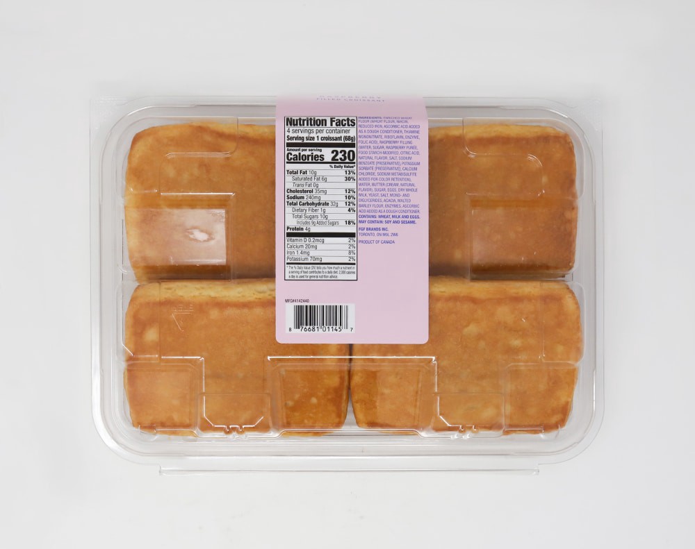 slide 2 of 2, Simple Joy's Bakery Raspberry Filled Croissants, 9.6 oz