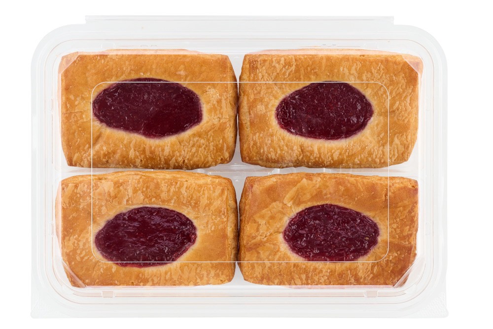 slide 1 of 1, Simple Joy's Bakery® Raspberry Filled Croissants, 9.6 oz