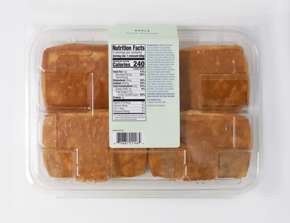 slide 3 of 3, Simple Joy's Bakery Apple Filled Croissants, 9.6 oz