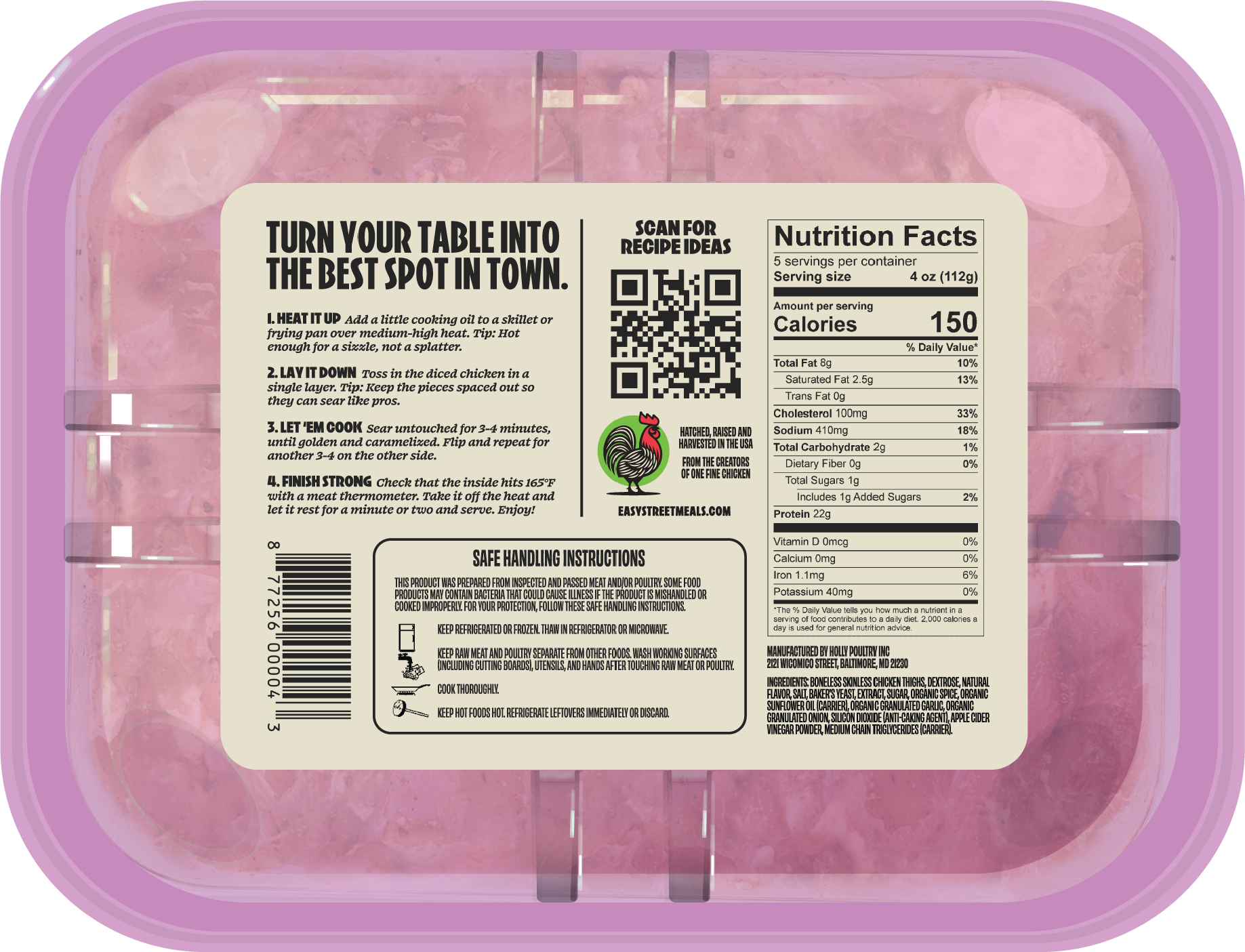 slide 4 of 5, Easy Street Korean Bb Chicken, 1.25 oz