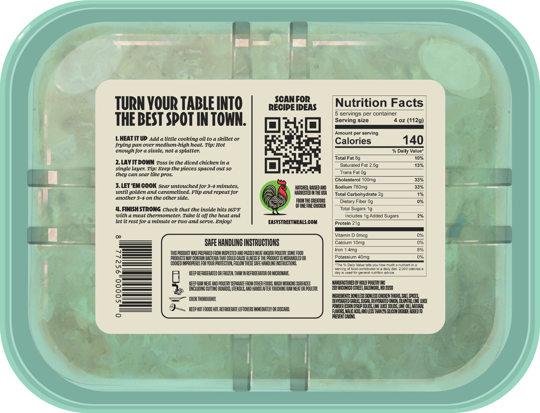 slide 2 of 5, Easy Street Street Taco Chicken, 1.25 