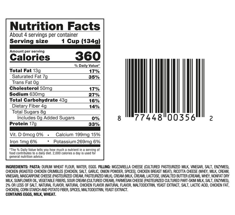 slide 2 of 4, Rana Tortelloni, Signature, Chicken Mozzarella, Family Size, 20 oz