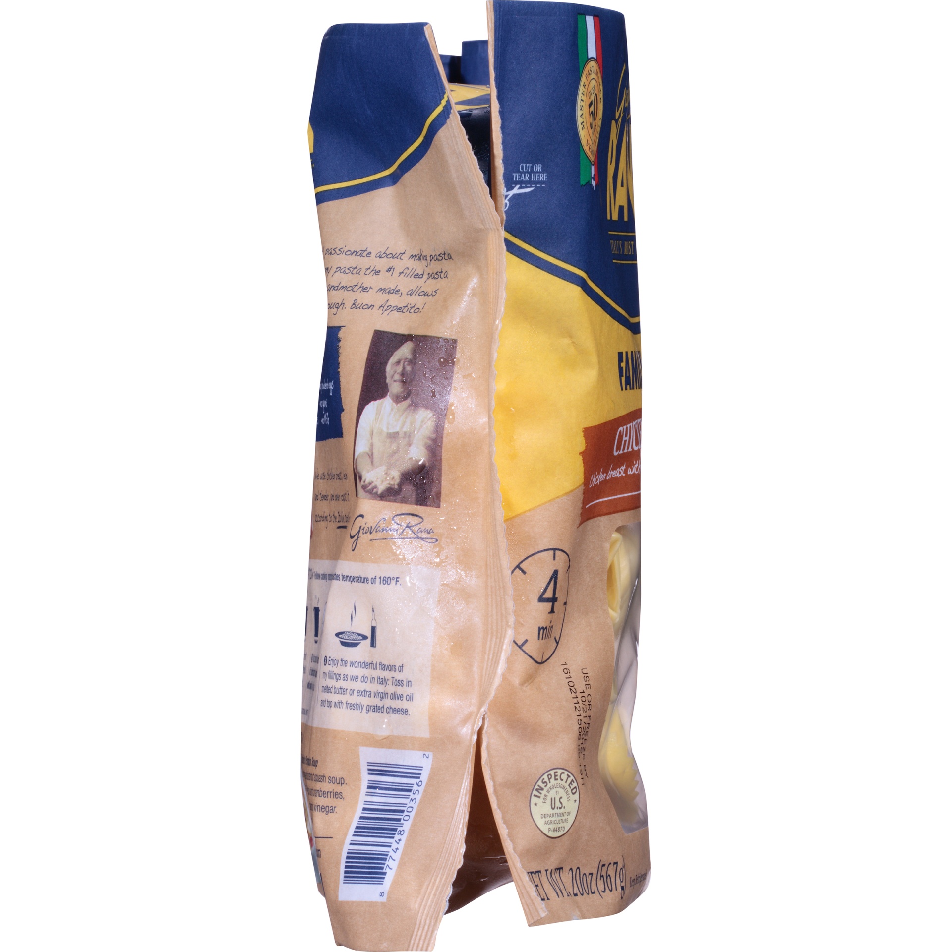 slide 3 of 7, Rana Tortelloni, Signature, Chicken Mozzarella, Family Size, 20 oz