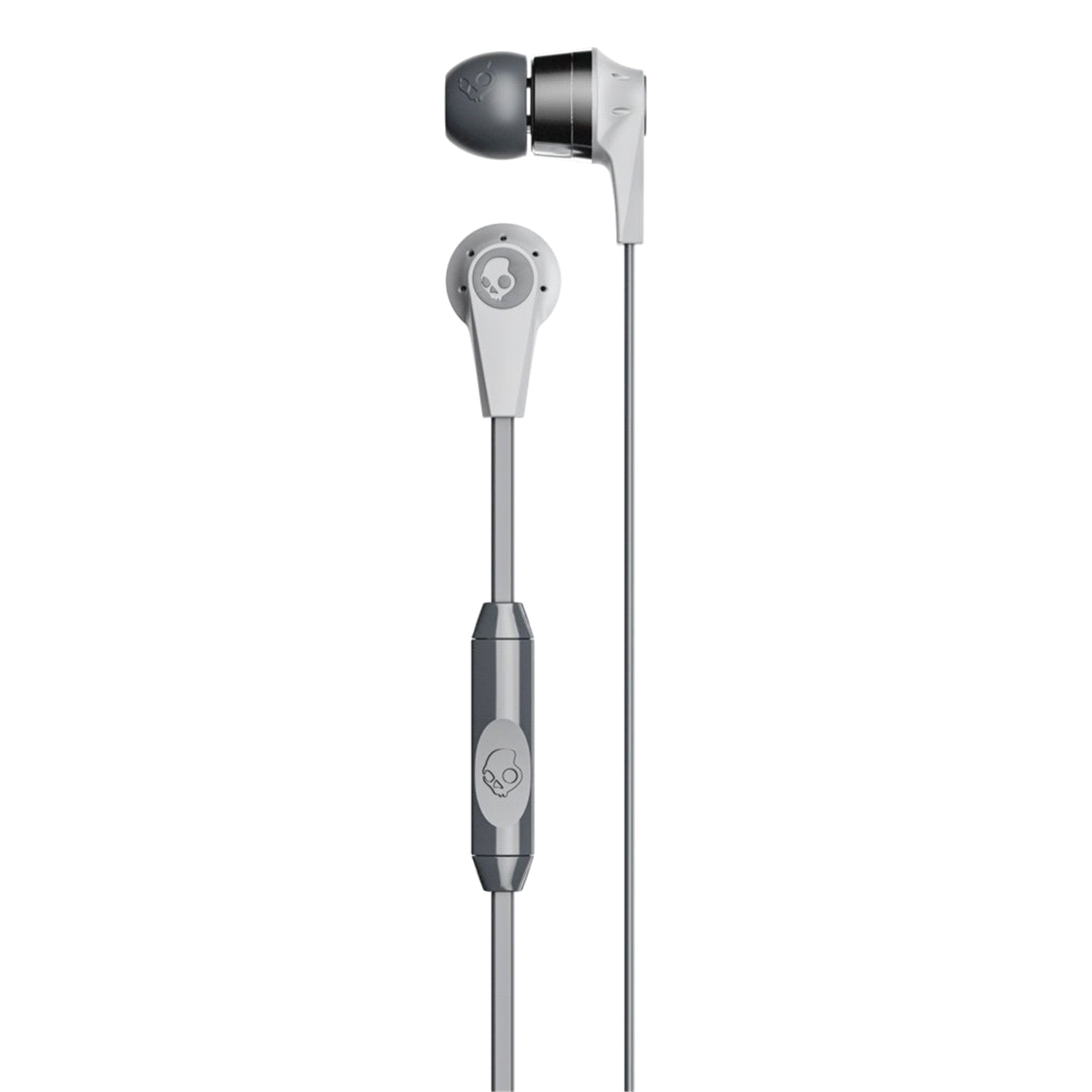 slide 2 of 2, Skullcandy Ink'd Wired Earbuds With Microphone - Grey/Chrome, 1 ct