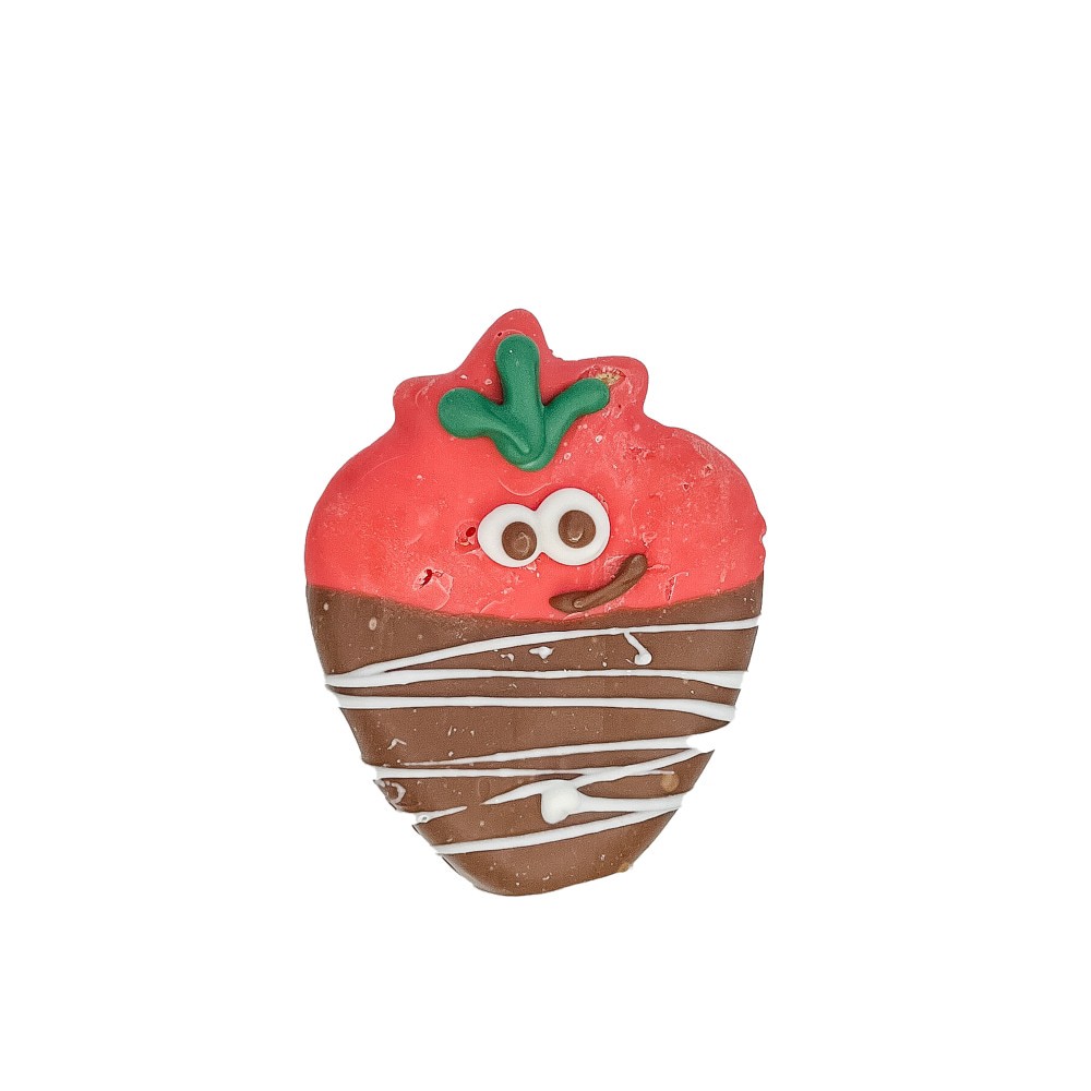 slide 1 of 1, Wufers Woof It Down Chocolate Dipped Strawberry Treat, 1 ct