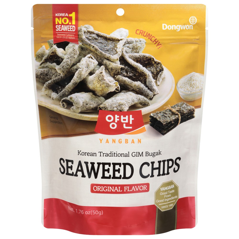 slide 4 of 4, Orginal Seaweed Chips, 1.76 oz
