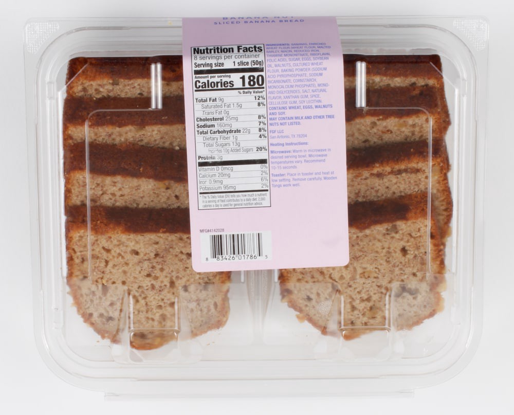slide 3 of 3, Simple Joys Bakery Banana Nut Sliced Loaf Cake, 14.1 oz