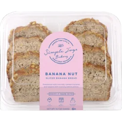 Simple Joys Bakery Sliced Banana Nut Bread 8 Pack