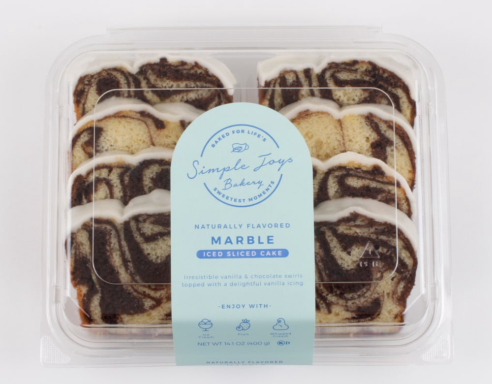 slide 2 of 2, Simple Joys Bakery Iced Marble Sliced Cake, 14.1 oz