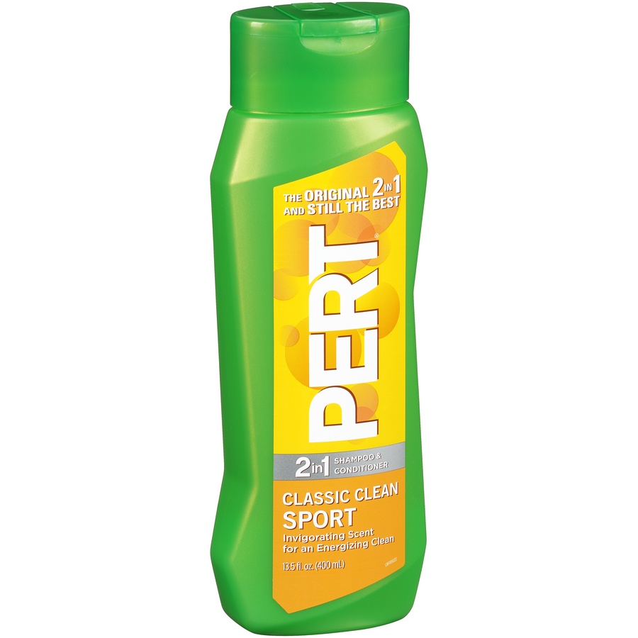 slide 2 of 7, Pert Shampoo & Conditioner, 2 in 1, Classic Clean Sport, 13.5 oz