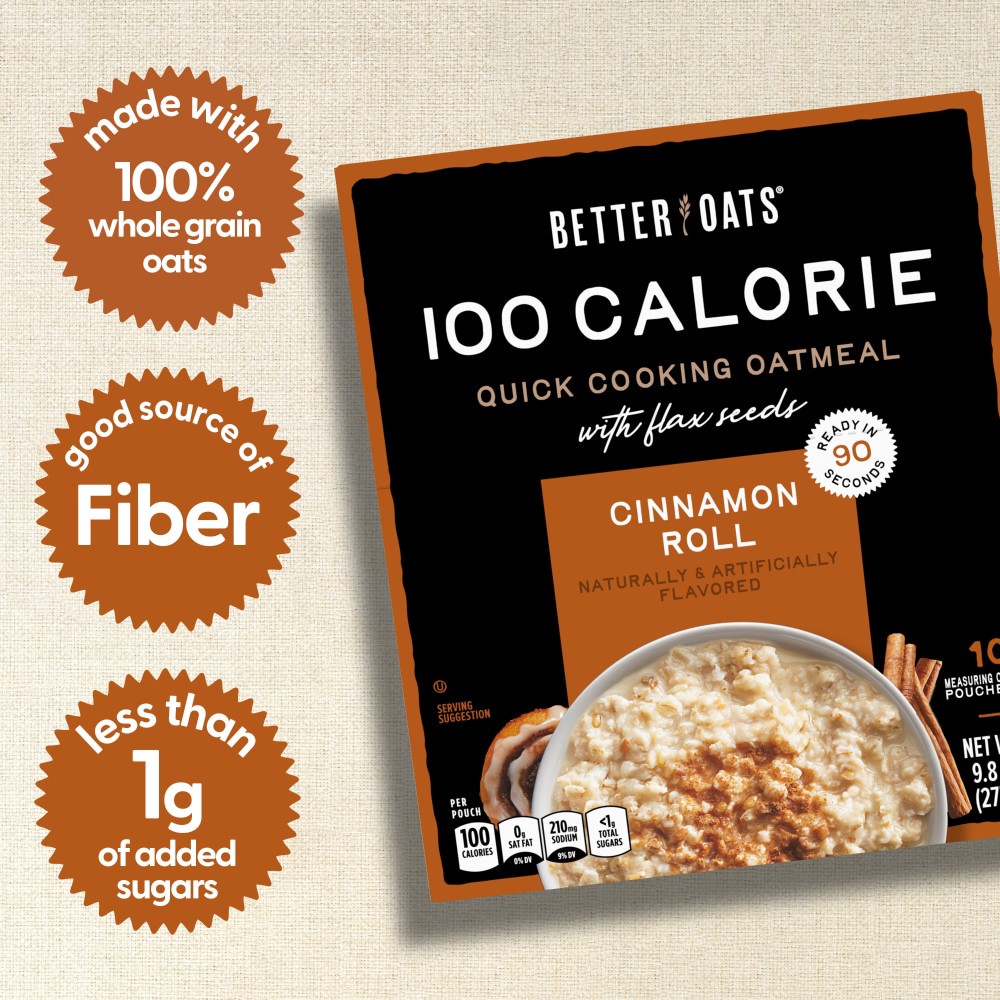 slide 6 of 6, 1/9.80 Oat Fit - Cinnamon Roll, 10 ct