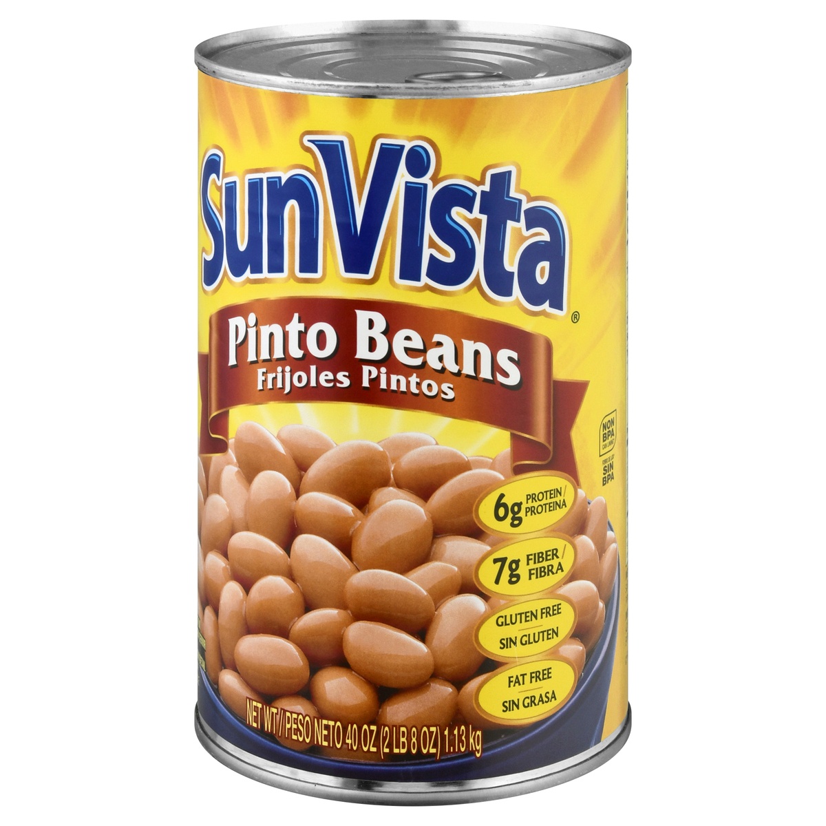 slide 4 of 10, SunVista Pinto Beans 40 oz, 40 oz