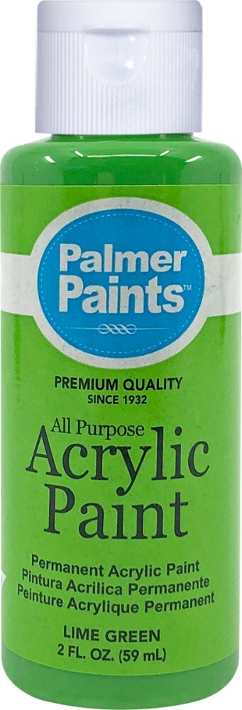 slide 1 of 1, Palmer Paints Lime Green Acrylic Paint, 2 fl oz