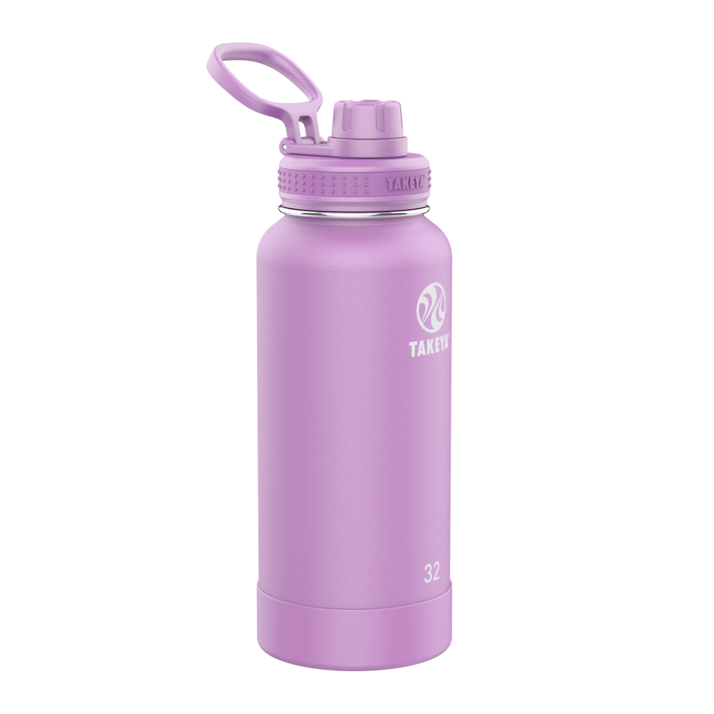 slide 2 of 2, Takeya Actives 32 Oz. Insulated Stainless Steel Water Bottle With Spout Lid - Lilac, 32 oz