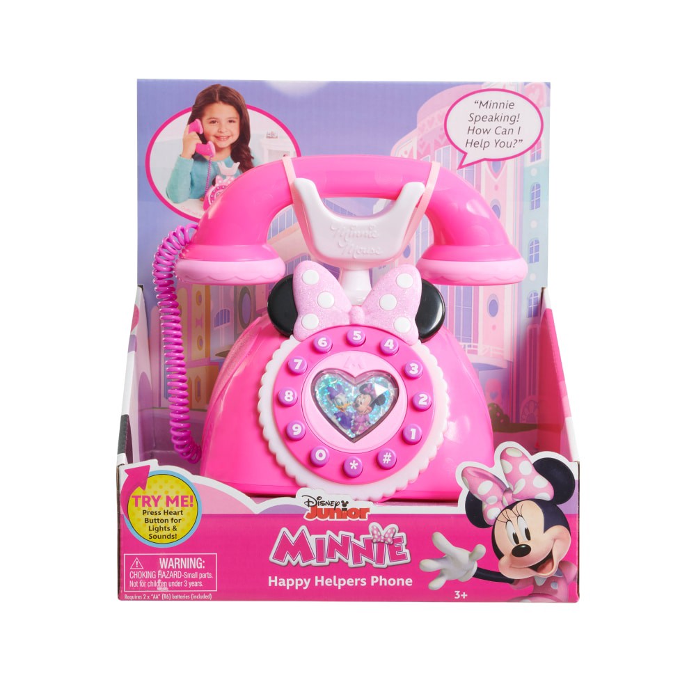 slide 2 of 2, Disney Minnie Mouse Minnie's Happy Helpers Pink Rotary Play Phone, 1 ct