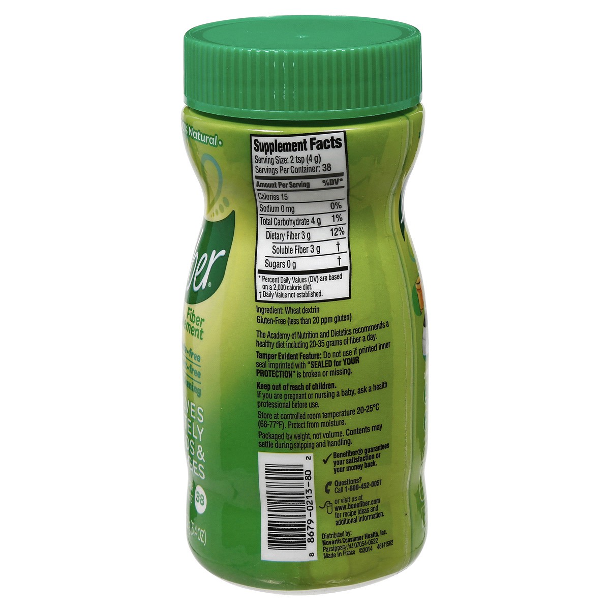slide 2 of 3, Benefiber Fiber Supplement, 5.4 oz