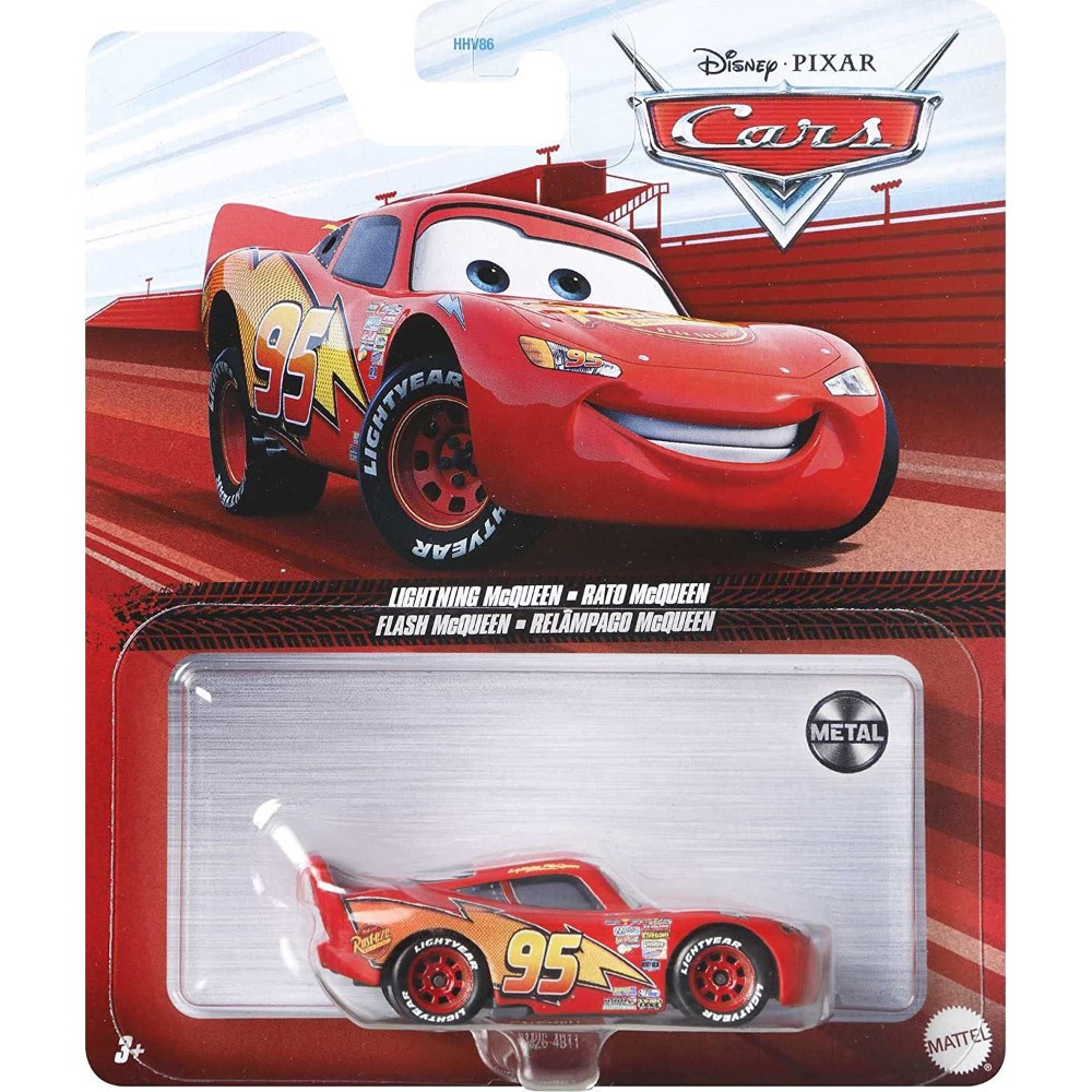 slide 2 of 3, Disney Pixar Die-Cast 1:55 Scale Cars Lightning Mcqueen Vehicle, 1 ct