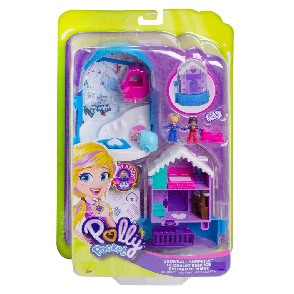 slide 2 of 2, Mattel Polly Pocket Pocket World Snowball Surprise Compact Playset, 1 ct