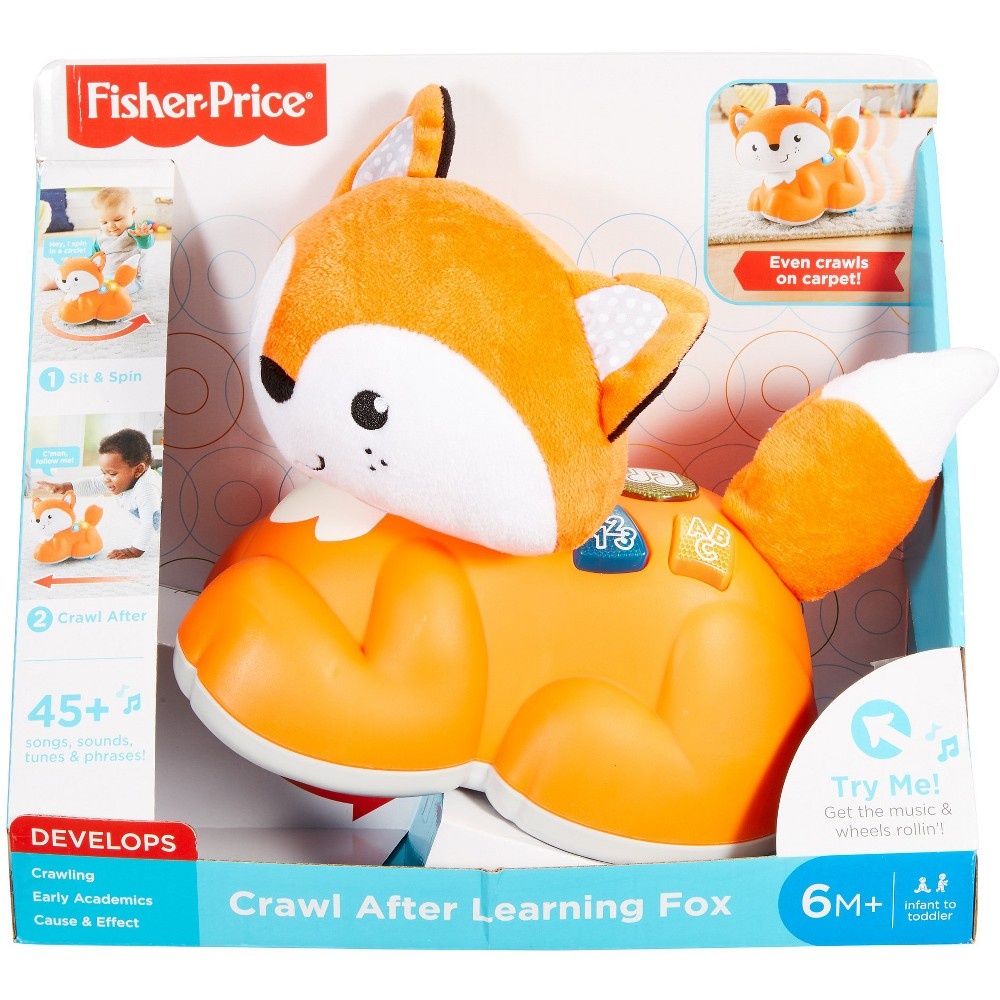 slide 3 of 11, Fisher-Price Crawl After Learning Fox, 1 ct