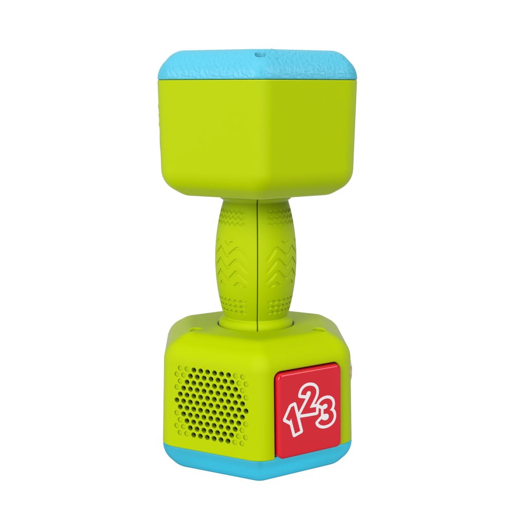 slide 3 of 6, Fisher-Price Laugh & Learn Countin' Reps Dumbbell, 1 ct