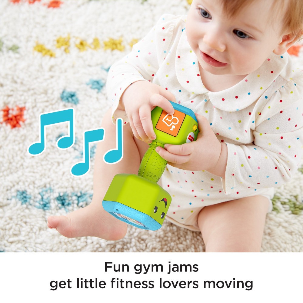 slide 5 of 6, Fisher-Price Laugh & Learn Countin' Reps Dumbbell, 1 ct