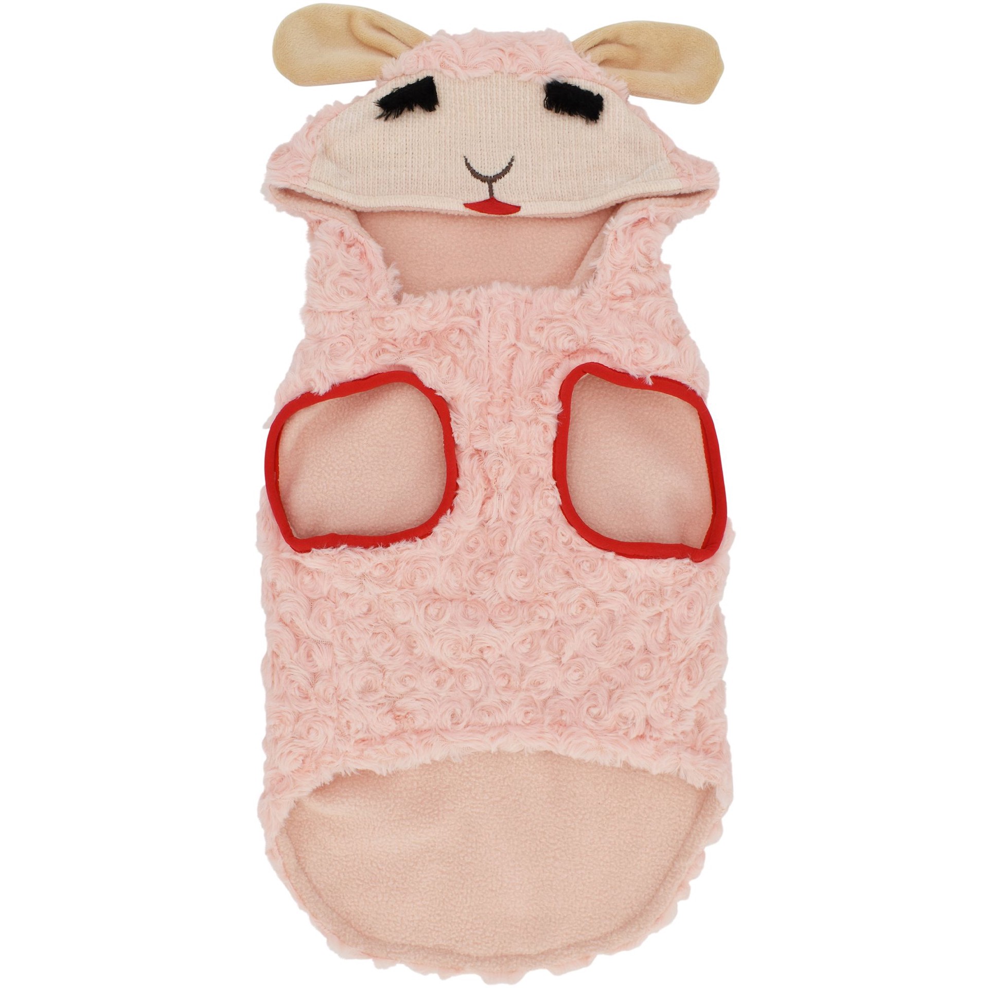 slide 1 of 1, Multipet Lamb Chop Pink Dog Hoodie, SM