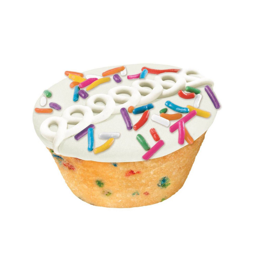 slide 2 of 4, HOSTESS Birthday Cupcakes, Frosted Cupcakes, Individually Wrapped, Creamy Center, 8 Count , 13.1 oz, 8 ct