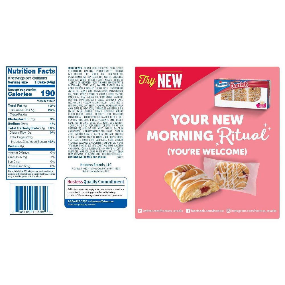 slide 4 of 4, HOSTESS Birthday Cupcakes, Frosted Cupcakes, Individually Wrapped, Creamy Center, 8 Count , 13.1 oz, 8 ct