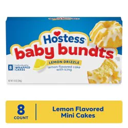 Hostess Baby Bundts, Lemon Drizzle Flavored Mini Cakes