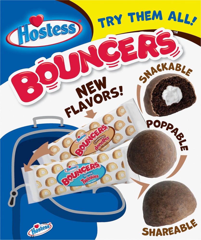 slide 3 of 4, Hostess Bouncers Chocolate Ding Dongs Mini Cakes, 5 ct / 9.95 oz