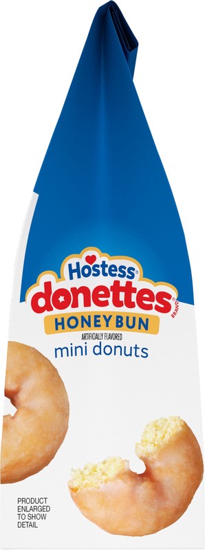 slide 3 of 5, Hostess Donettes, Honey Bun Artificially Flavored Mini Donuts, 10.5 oz