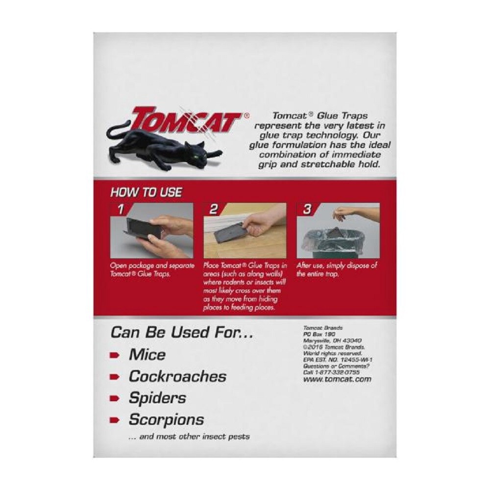 slide 3 of 4, TomCat Mice Glue Traps, 6 ct
