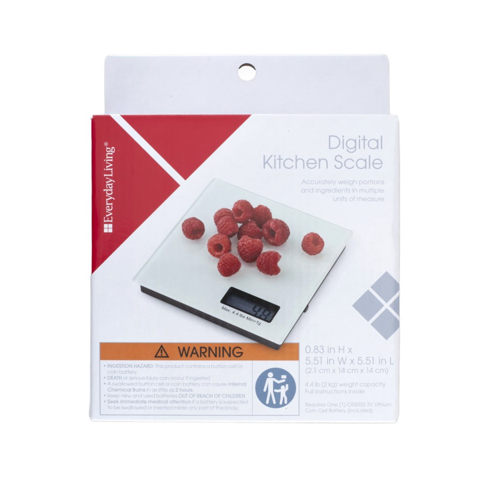 slide 1 of 4, Everyday Living Digital Kitchen Scale, 1 ct