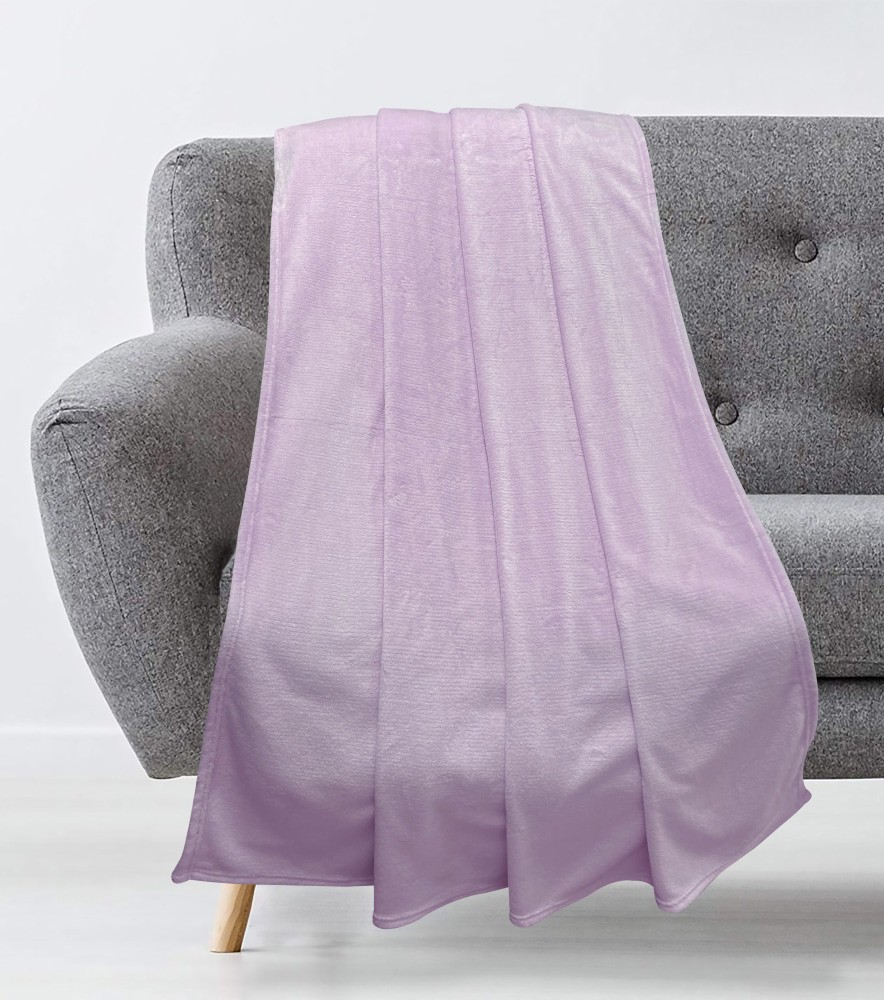 slide 2 of 2, Everyday Living 50 X 60 Inch Purple Microplush Throw, 50 in x 60 in