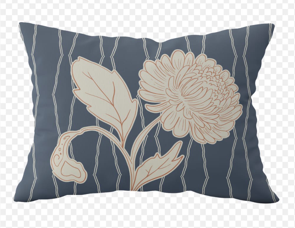 slide 1 of 1, SDS for HD Designs Lumbar Pillow - Mum Stripe, 15 x 19 in