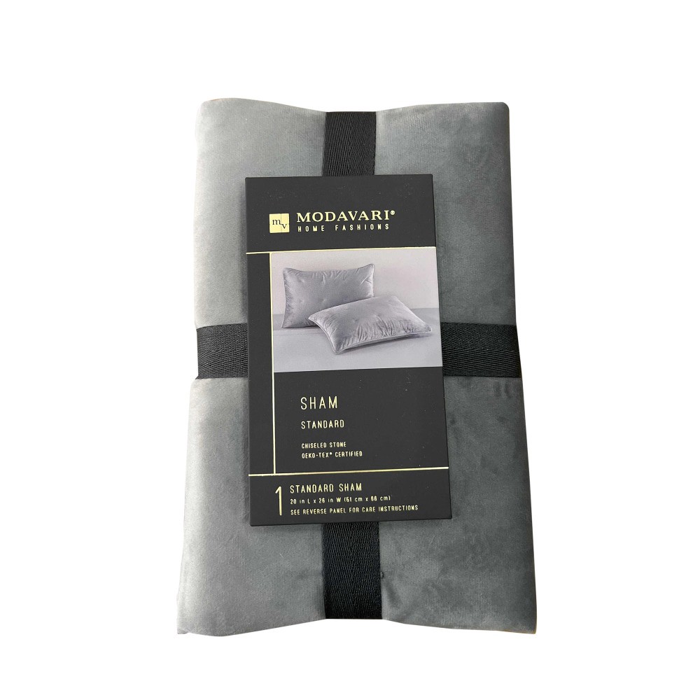 Modavari Home Fashions Quilt Sham - Gray 1 ct | Shipt