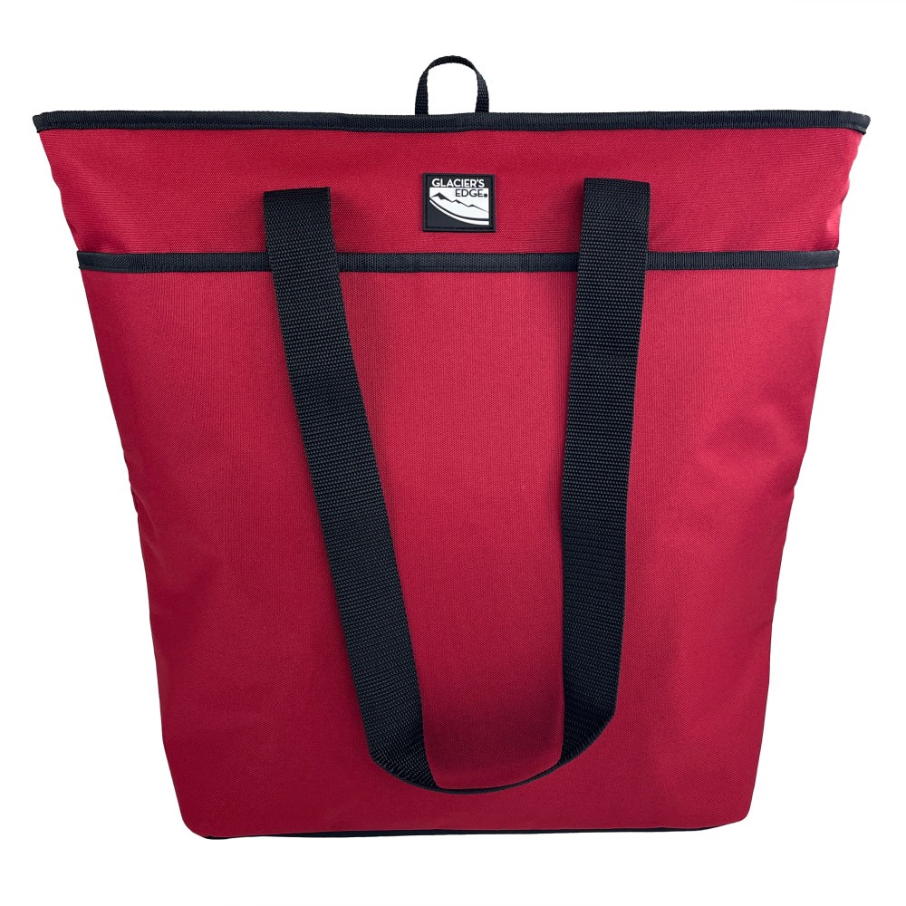 slide 1 of 1, Glacier's Edge Can Cooler Tote - Red, 1 ct
